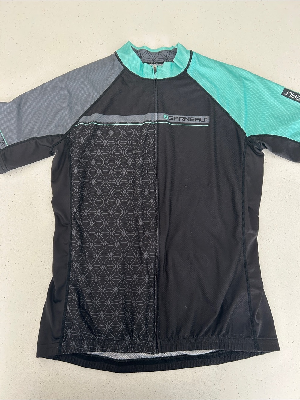 Louis Garneau Women's Black & Teal Cycling Jersey